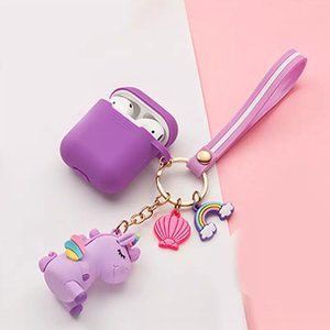 [SALE] Unicorn Silicone Case for Airpods - Purple